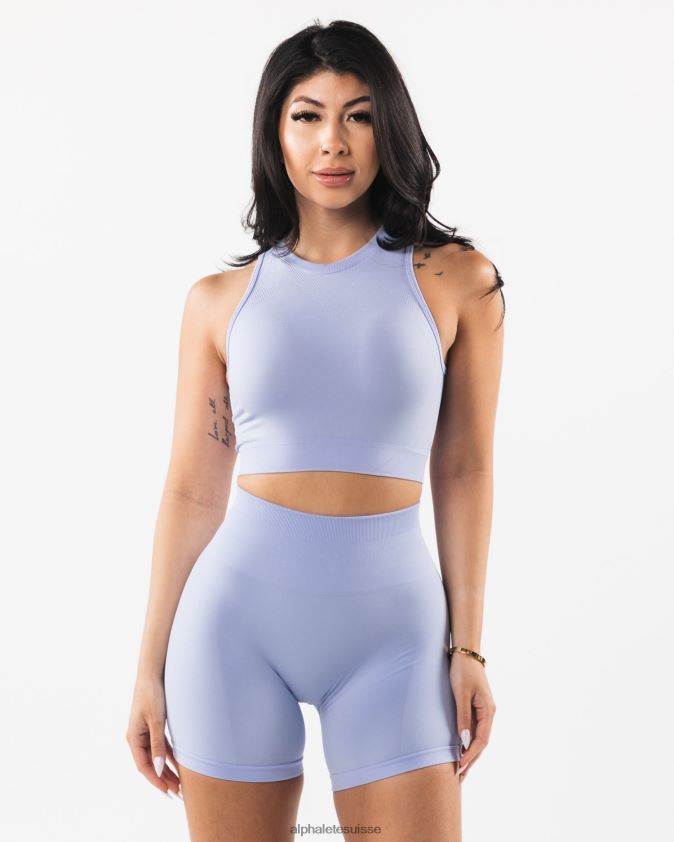 femmes vêtements 46FZDN167 Alphalete réservoir de récolte stratus bleu mystique