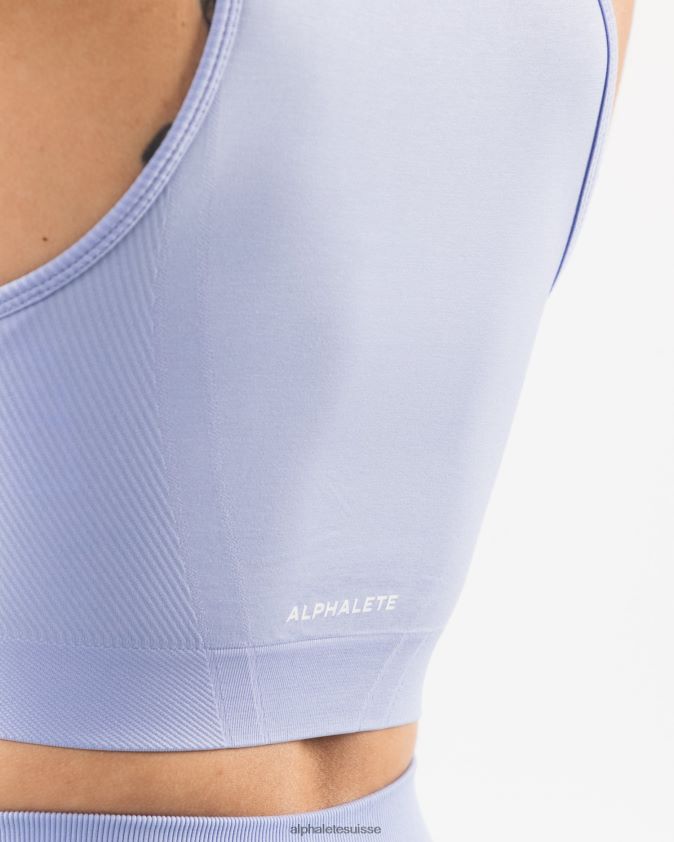 femmes vêtements 46FZDN167 Alphalete réservoir de récolte stratus bleu mystique