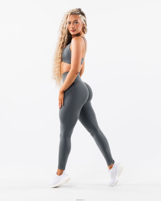 femmes vêtements 46FZDN370 Alphalete amplifier le legging contour gris gratte-ciel