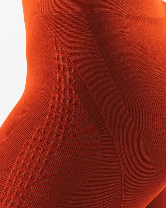 femmes vêtements 46FZDN372 Alphalete amplifier le legging contour Times Square Rouge