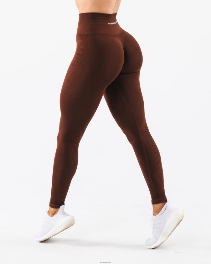 femmes vêtements 46FZDN374 Alphalete amplifier le legging contour brun manhattan