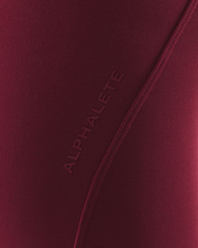 femmes vêtements 46FZDN375 Alphalete legging aura rouge cranberry