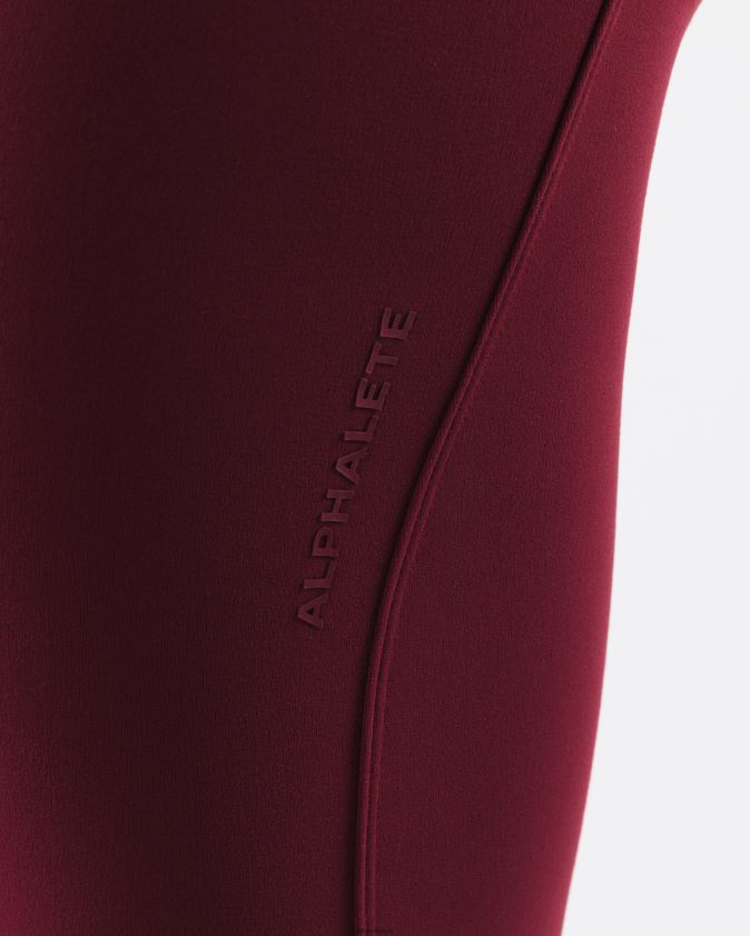 femmes vêtements 46FZDN377 Alphalete pantalon évasé aura rouge cranberry