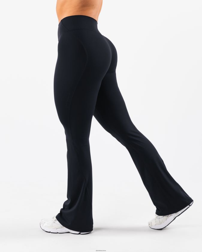 femmes vêtements 46FZDN387 Alphalete pantalon évasé aura noir