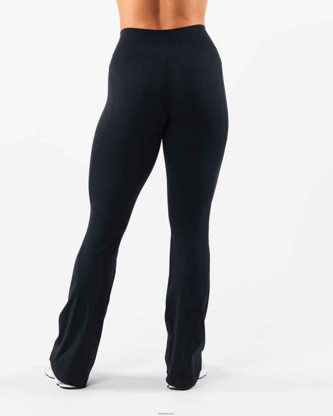 femmes vêtements 46FZDN387 Alphalete pantalon évasé aura noir