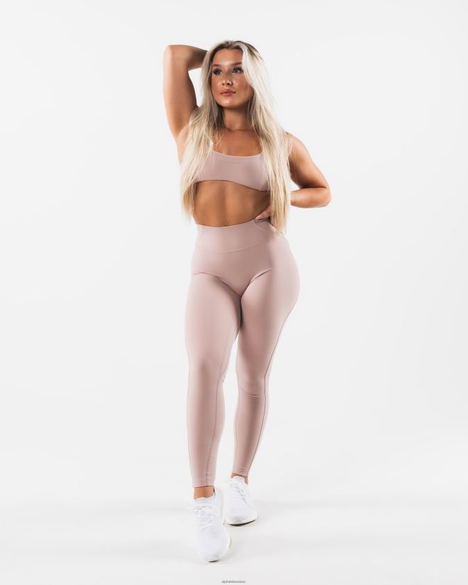 femmes vêtements 46FZDN393 Alphalete legging aura marron porcelaine