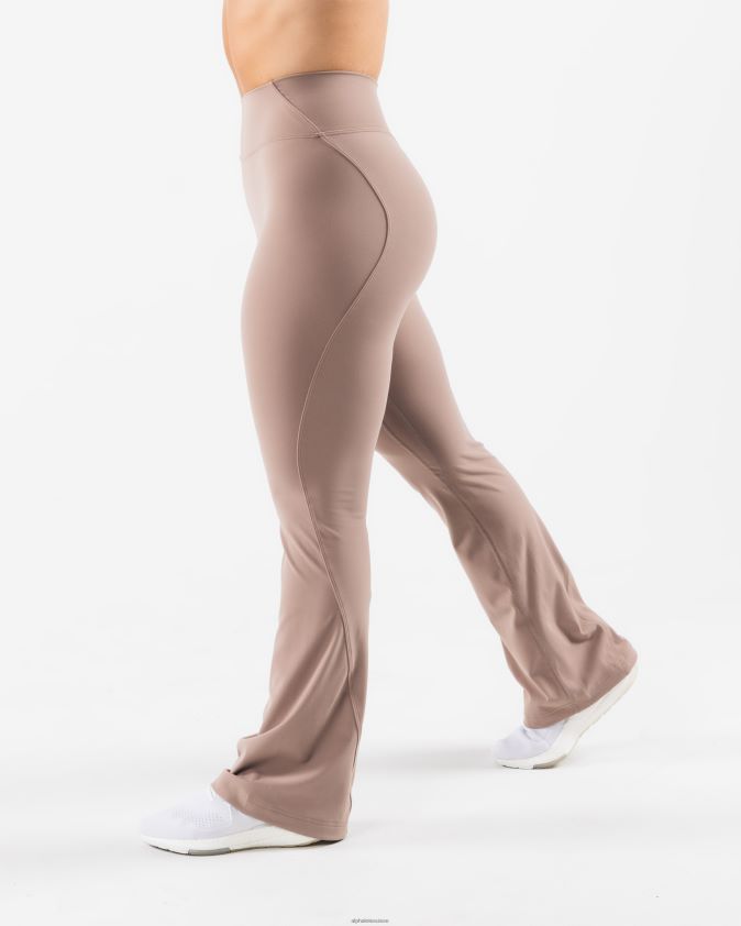 femmes vêtements 46FZDN394 Alphalete pantalon évasé aura brun sable