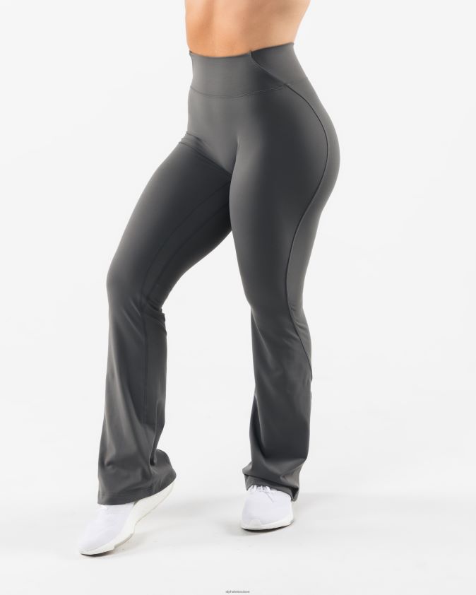 femmes vêtements 46FZDN396 Alphalete pantalon évasé aura gris étain