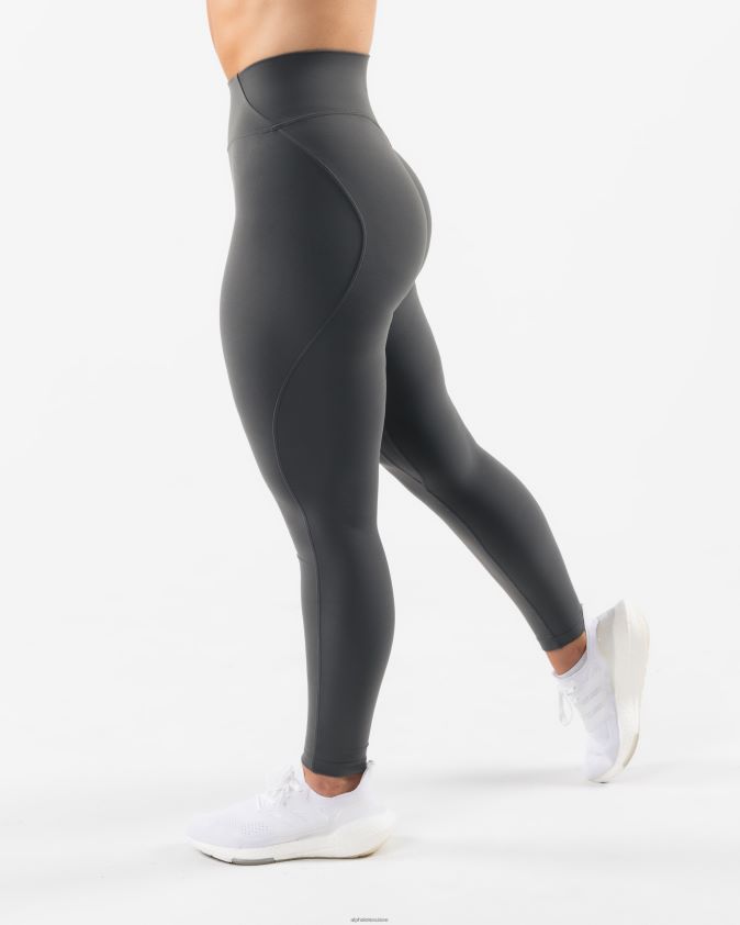femmes vêtements 46FZDN397 Alphalete legging aura gris étain