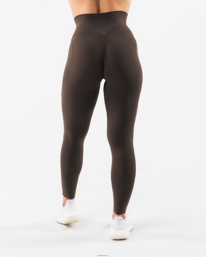 femmes vêtements 46FZDN399 Alphalete legging aura cachemire marron
