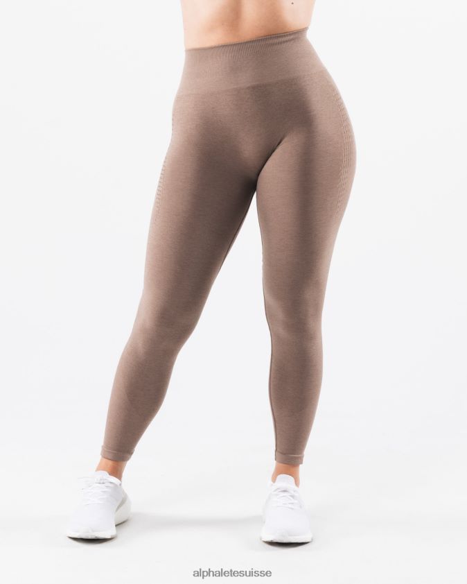 femmes vêtements 46FZDN403 Alphalete amplifier le legging contour brun sable
