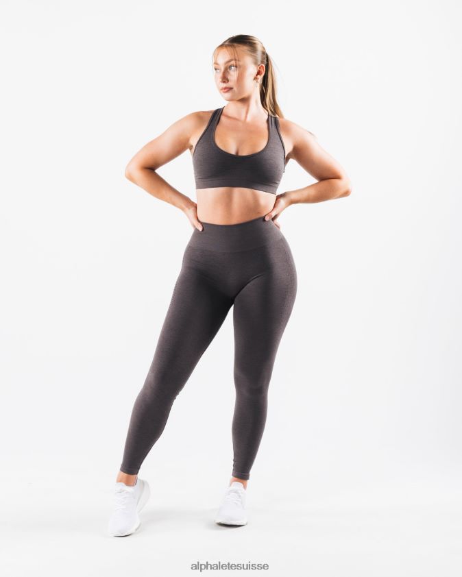 femmes vêtements 46FZDN406 Alphalete amplifier le legging contour gris étain