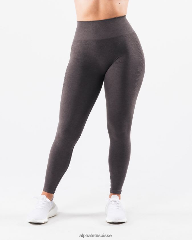 femmes vêtements 46FZDN406 Alphalete amplifier le legging contour gris étain