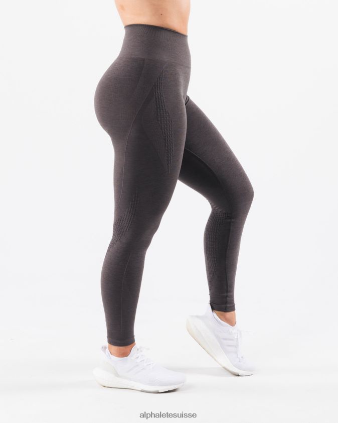 femmes vêtements 46FZDN406 Alphalete amplifier le legging contour gris étain