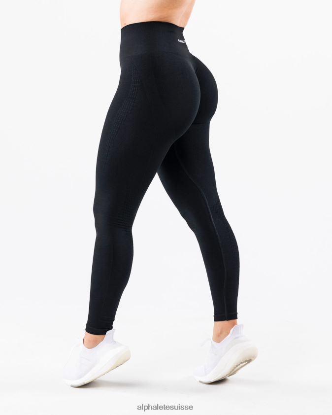femmes vêtements 46FZDN408 Alphalete amplifier le legging contour noir
