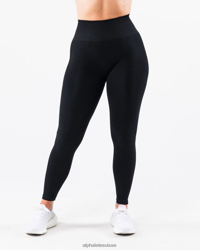 femmes vêtements 46FZDN408 Alphalete amplifier le legging contour noir