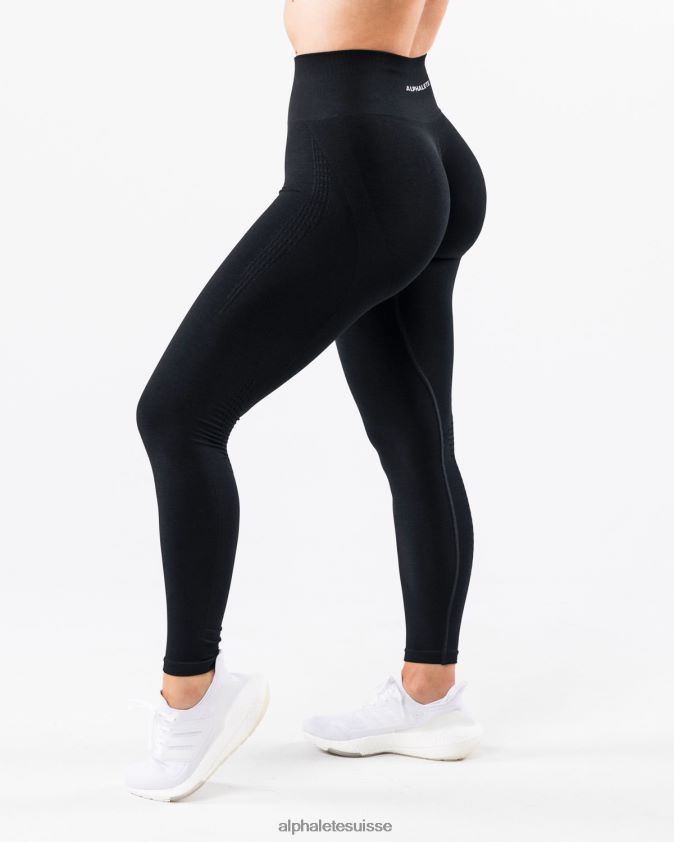 femmes vêtements 46FZDN408 Alphalete amplifier le legging contour noir