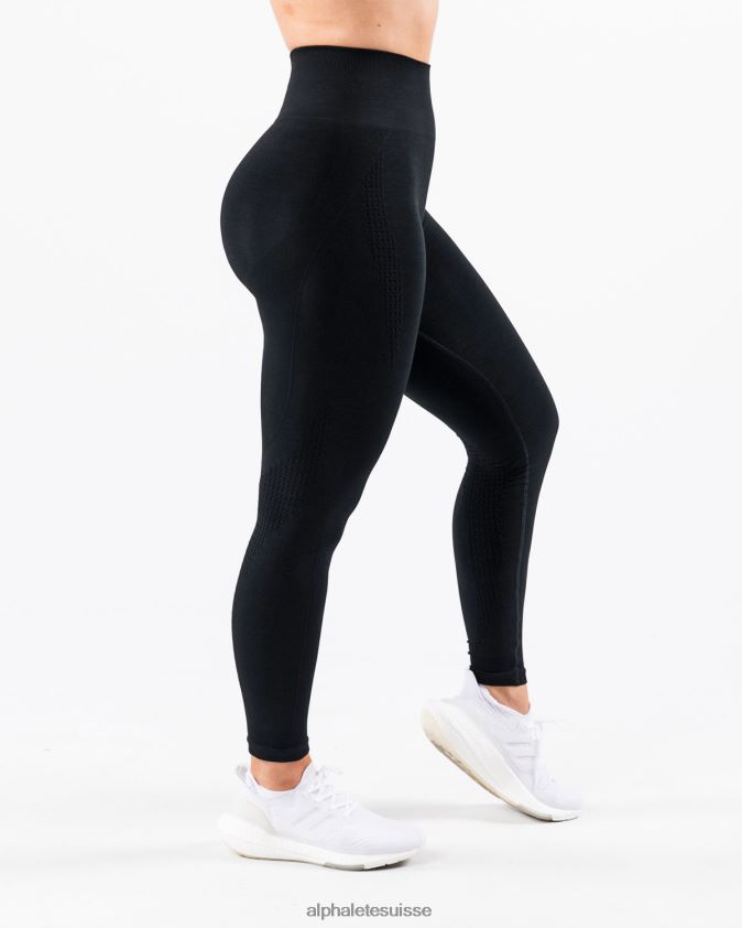 femmes vêtements 46FZDN408 Alphalete amplifier le legging contour noir
