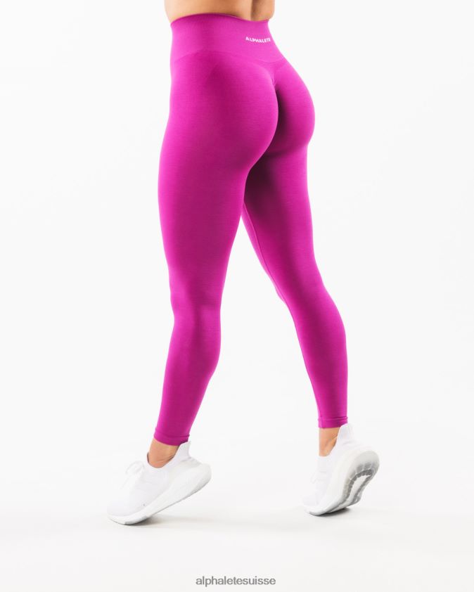femmes vêtements 46FZDN410 Alphalete amplifier le legging bonbons écrasés rose