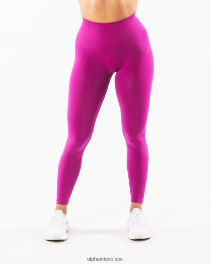 femmes vêtements 46FZDN410 Alphalete amplifier le legging bonbons écrasés rose