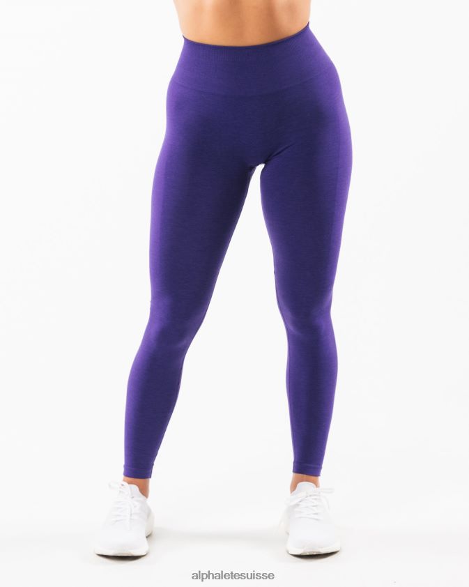 femmes vêtements 46FZDN411 Alphalete amplifier le legging violet électrique
