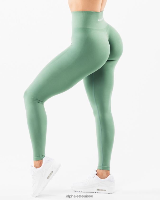 femmes vêtements 46FZDN419 Alphalete amplifier le legging Vert Jade