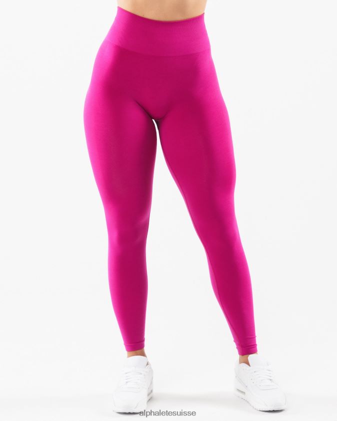femmes vêtements 46FZDN420 Alphalete amplifier le legging rose magenta