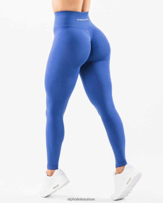 femmes vêtements 46FZDN422 Alphalete amplifier le legging bleu saphir