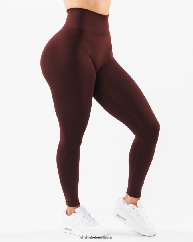 femmes vêtements 46FZDN423 Alphalete amplifier le legging sangria rouge