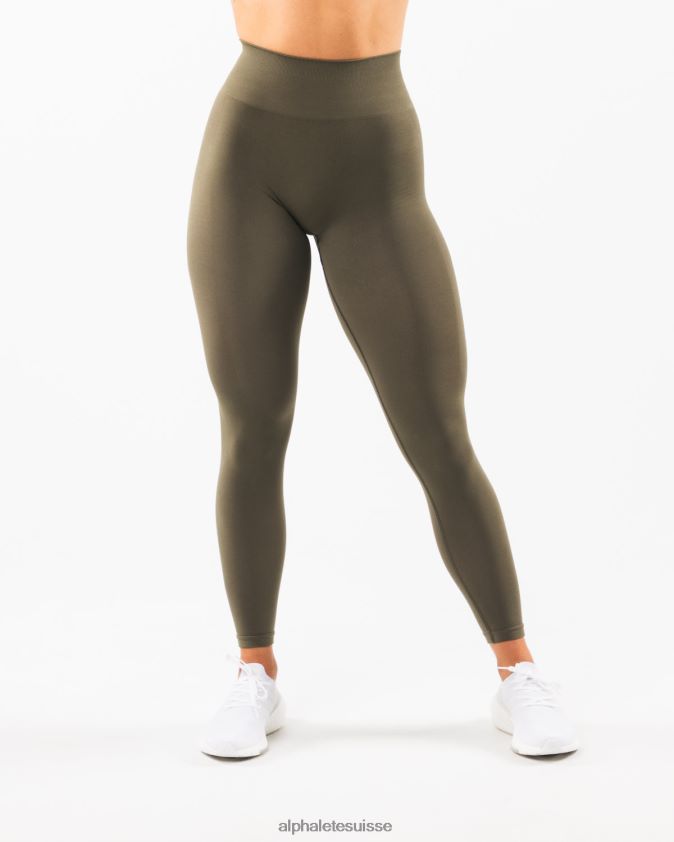 femmes vêtements 46FZDN429 Alphalete amplifier le legging chêne vert