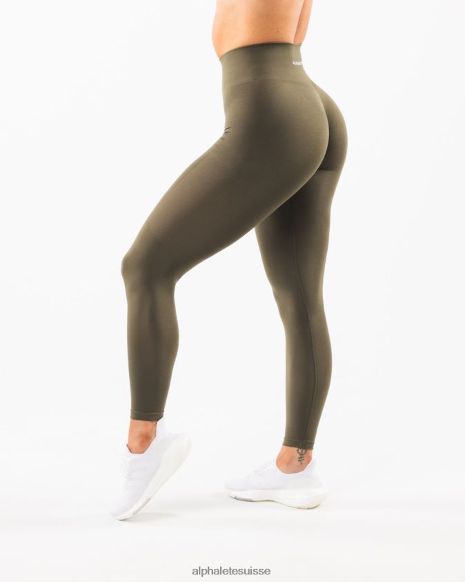 femmes vêtements 46FZDN429 Alphalete amplifier le legging chêne vert