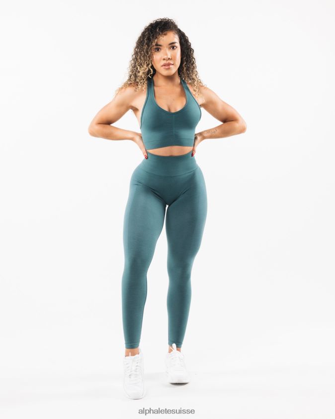 femmes vêtements 46FZDN430 Alphalete amplifier le legging océan bleu