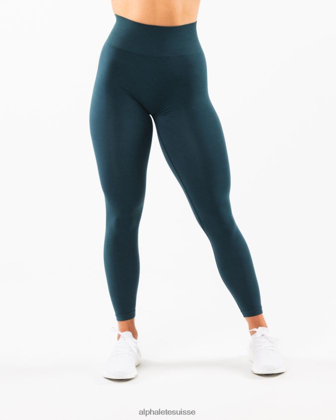 femmes vêtements 46FZDN431 Alphalete amplifier le legging bleu nuit
