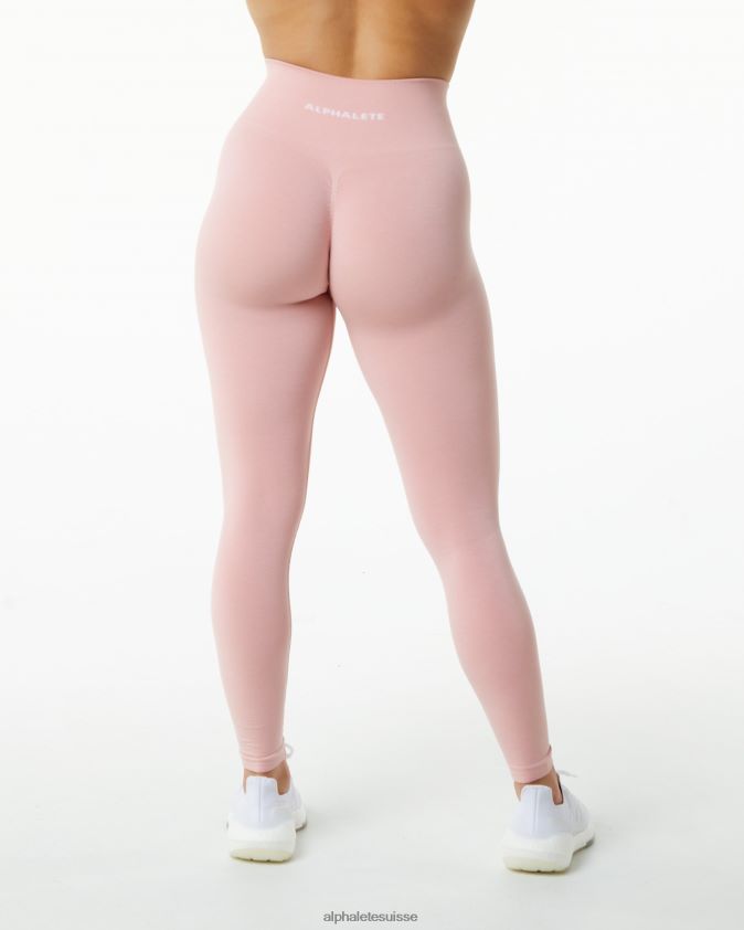 femmes vêtements 46FZDN439 Alphalete amplifier le legging fleur rose