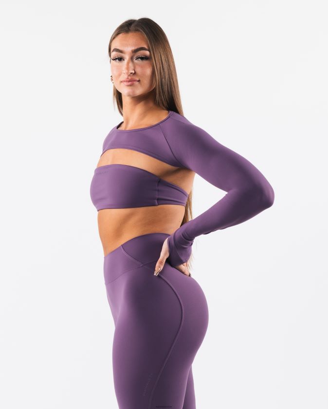femmes vêtements 46FZDN242 Alphalete aura haussement d'épaules ls aster violet