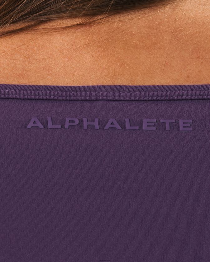 femmes vêtements 46FZDN242 Alphalete aura haussement d'épaules ls aster violet