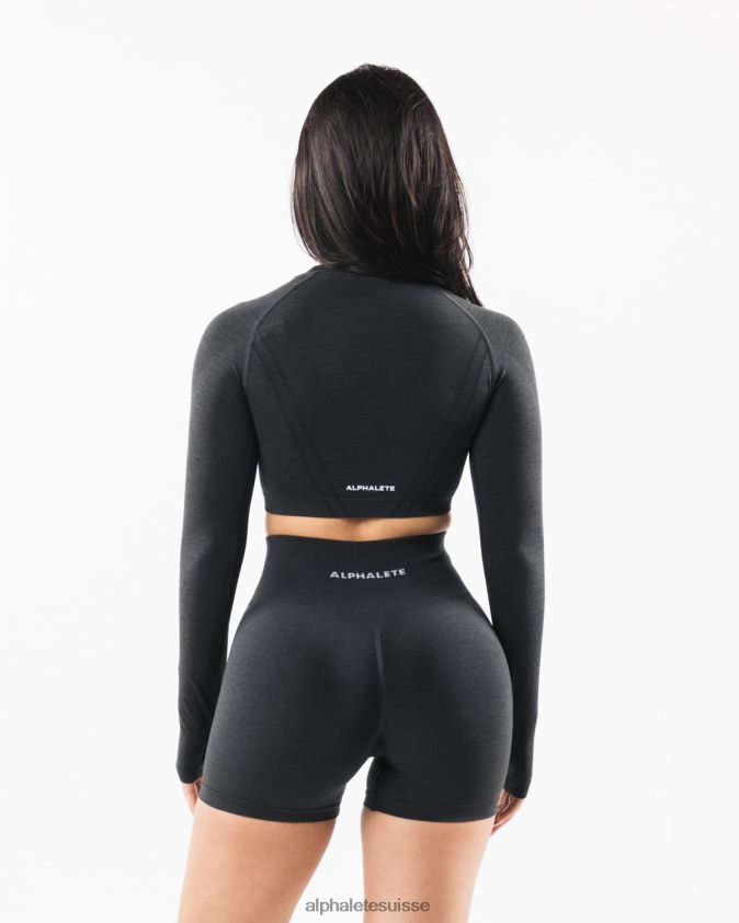 femmes vêtements 46FZDN258 Alphalete culture stratus ls gris ombre