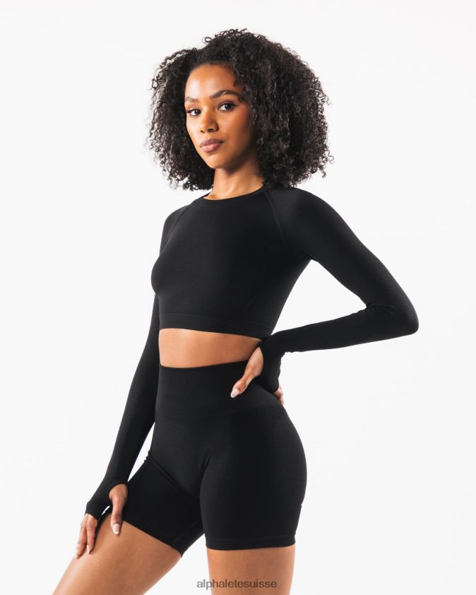 femmes vêtements 46FZDN259 Alphalete culture stratus ls noir