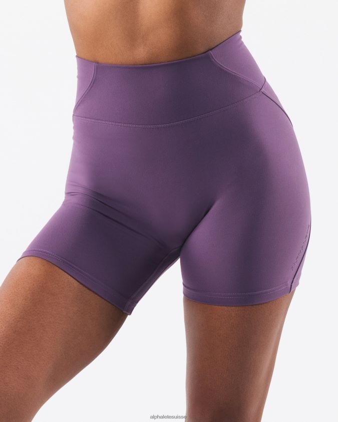 femmes vêtements 46FZDN300 Alphalete aura court 5" aster violet