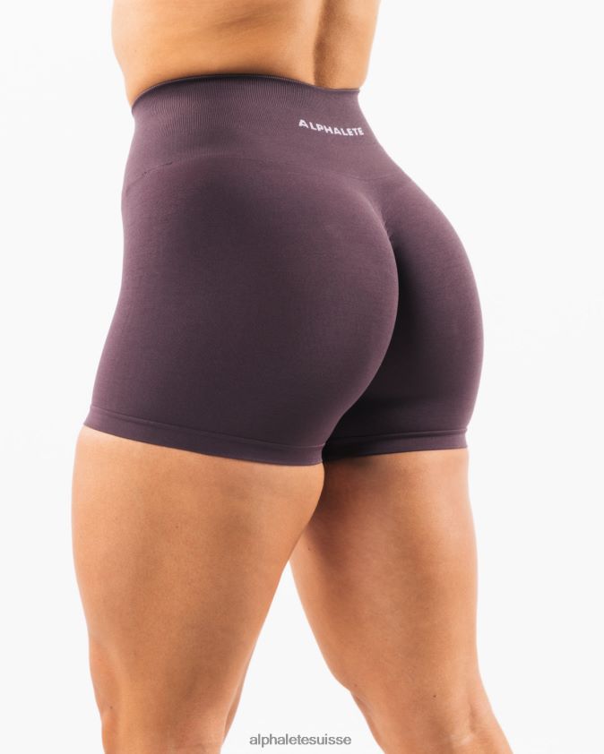 femmes vêtements 46FZDN304 Alphalete amplifier court 4,5" colombe violette