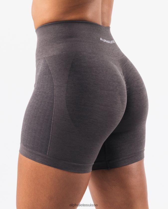 femmes vêtements 46FZDN316 Alphalete amplifier contour court 5" gris étain