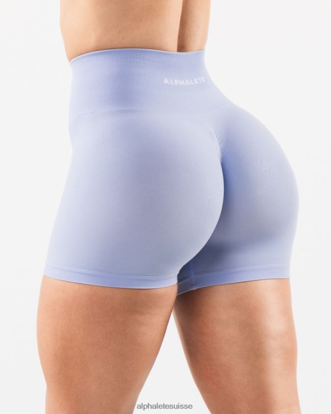 femmes vêtements 46FZDN332 Alphalete amplifier court 4,5" bleu mystique