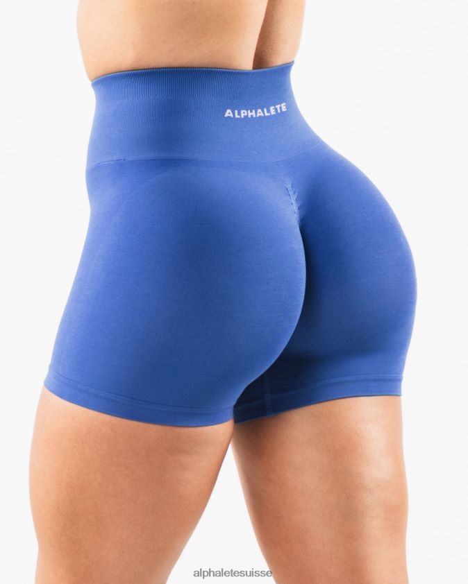 femmes vêtements 46FZDN333 Alphalete amplifier court 4,5" bleu saphir