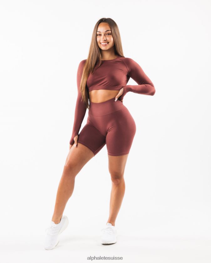 femmes vêtements 46FZDN354 Alphalete amplifier court 6,5