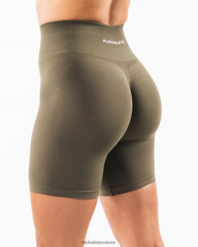 femmes vêtements 46FZDN356 Alphalete amplifier court 6,5" chêne vert