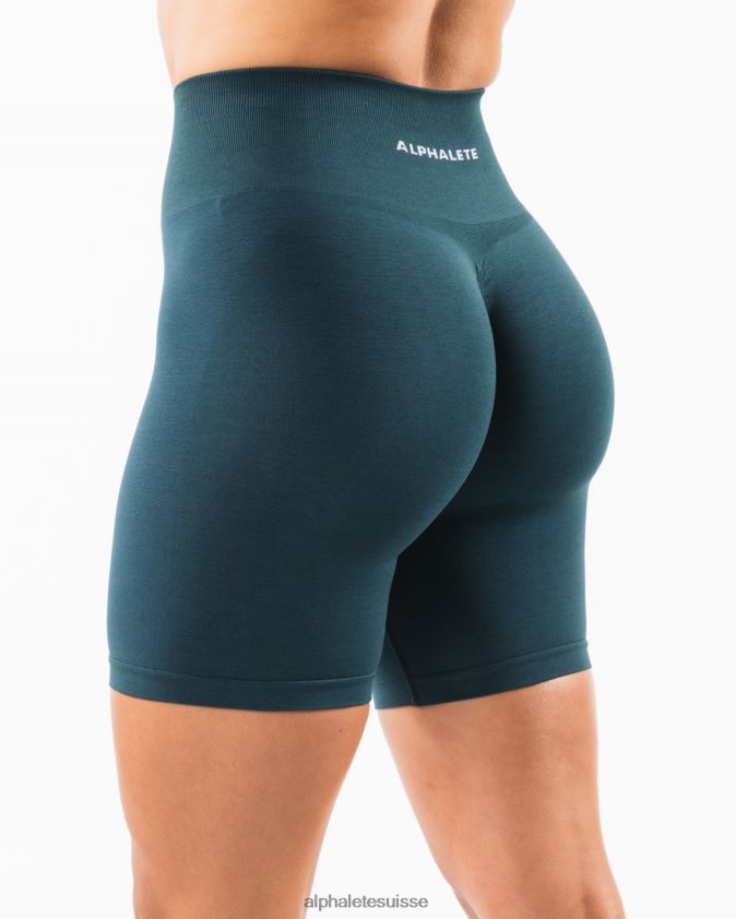 femmes vêtements 46FZDN357 Alphalete amplifier court 6,5" bleu nuit