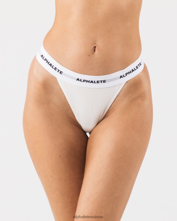 femmes vêtements 46FZDN468 Alphalete string aigu blanc