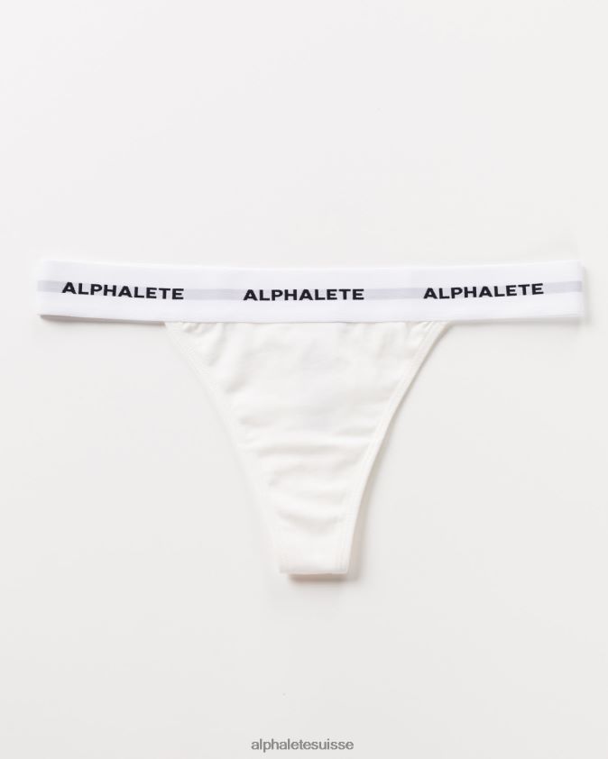 femmes vêtements 46FZDN468 Alphalete string aigu blanc