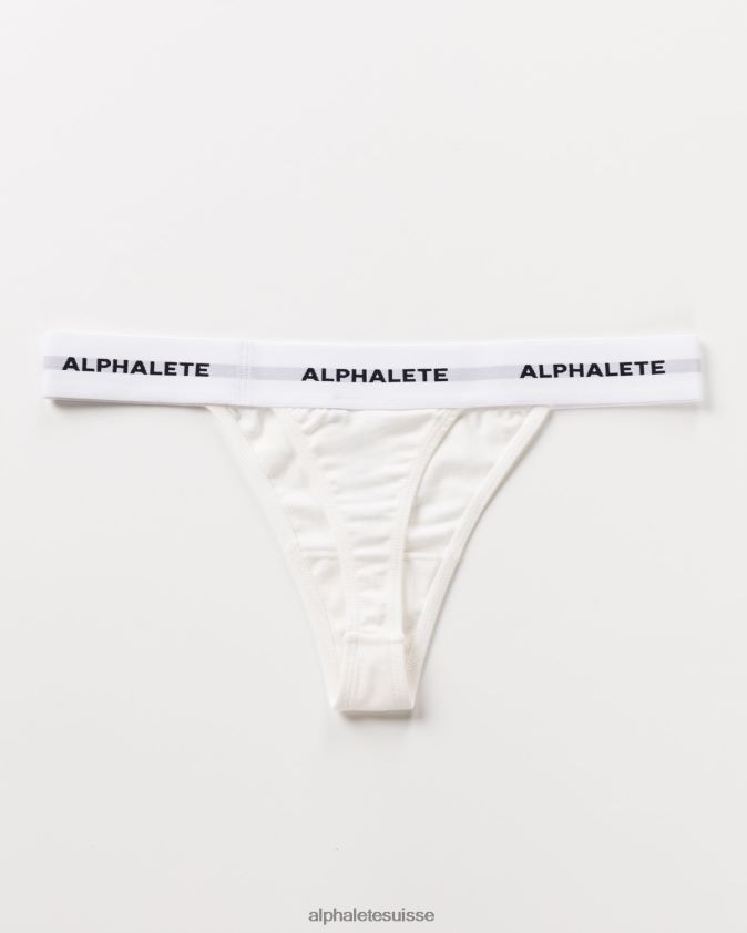 femmes vêtements 46FZDN468 Alphalete string aigu blanc