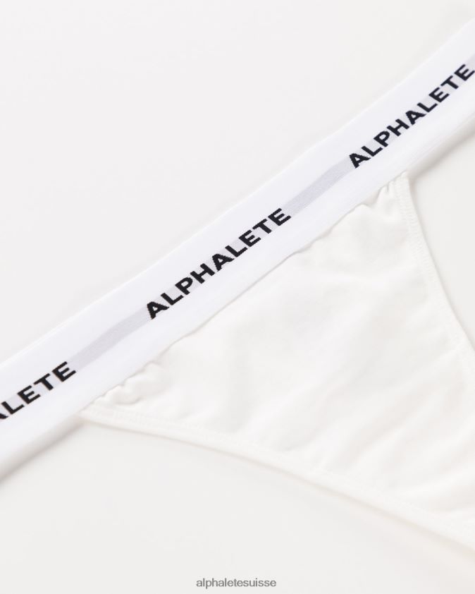 femmes vêtements 46FZDN468 Alphalete string aigu blanc